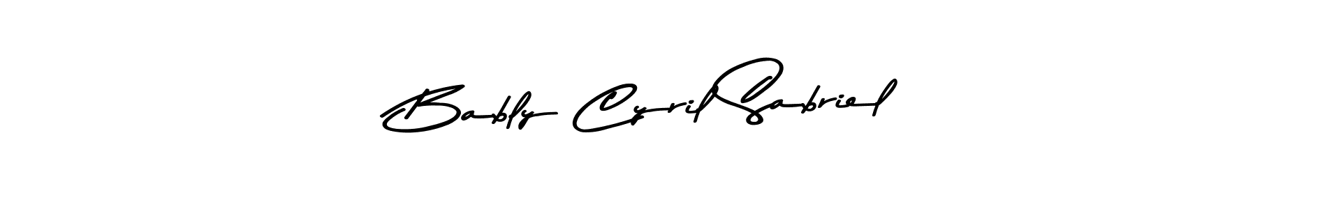 Once you've used our free online signature maker to create your best signature Asem Kandis PERSONAL USE style, it's time to enjoy all of the benefits that Bably Cyril Sabriel name signing documents. Bably Cyril Sabriel signature style 9 images and pictures png