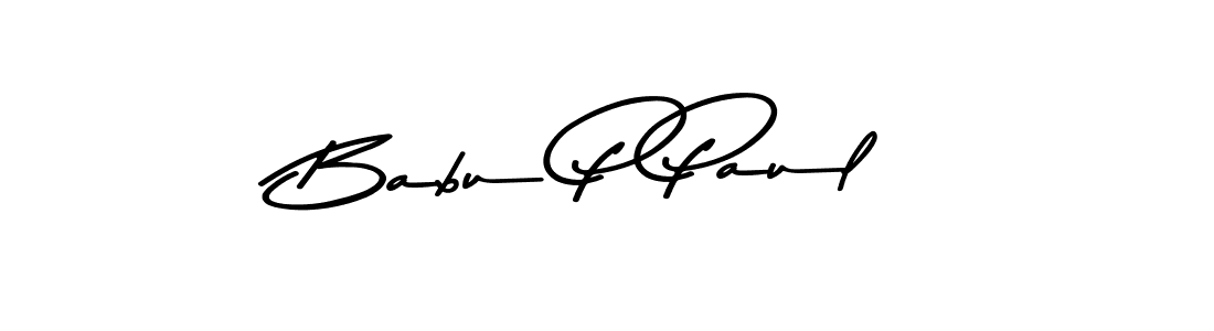 if you are searching for the best signature style for your name Babu P Paul. so please give up your signature search. here we have designed multiple signature styles  using Asem Kandis PERSONAL USE. Babu P Paul signature style 9 images and pictures png