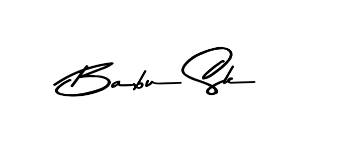 Create a beautiful signature design for name Babu Sk. With this signature (Asem Kandis PERSONAL USE) fonts, you can make a handwritten signature for free. Babu Sk signature style 9 images and pictures png