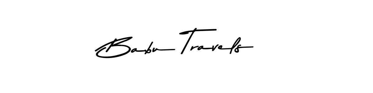 Design your own signature with our free online signature maker. With this signature software, you can create a handwritten (Asem Kandis PERSONAL USE) signature for name Babu Travels. Babu Travels signature style 9 images and pictures png