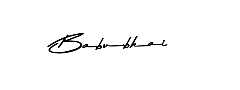 Design your own signature with our free online signature maker. With this signature software, you can create a handwritten (Asem Kandis PERSONAL USE) signature for name Babubhai. Babubhai signature style 9 images and pictures png