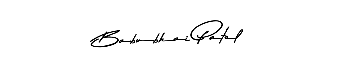 Asem Kandis PERSONAL USE is a professional signature style that is perfect for those who want to add a touch of class to their signature. It is also a great choice for those who want to make their signature more unique. Get Babubhai Patel name to fancy signature for free. Babubhai Patel signature style 9 images and pictures png