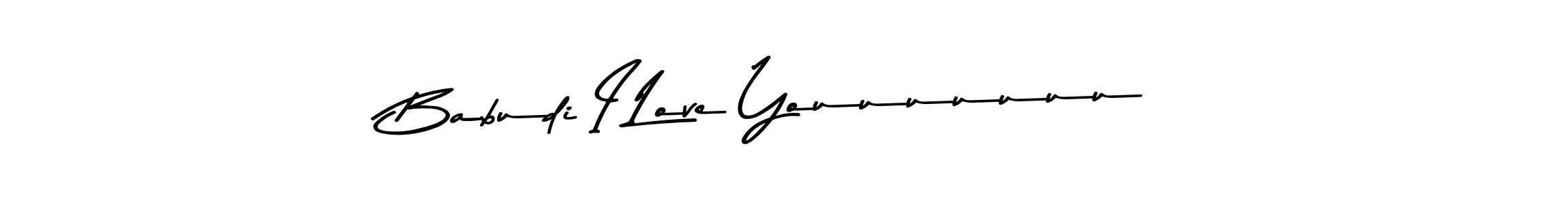The best way (Asem Kandis PERSONAL USE) to make a short signature is to pick only two or three words in your name. The name Babudi I Love Youuuuuuu include a total of six letters. For converting this name. Babudi I Love Youuuuuuu signature style 9 images and pictures png