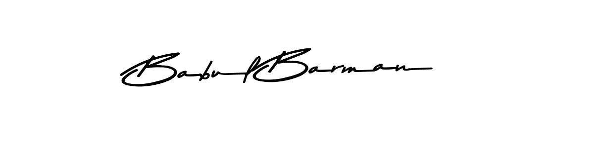 How to make Babul Barman name signature. Use Asem Kandis PERSONAL USE style for creating short signs online. This is the latest handwritten sign. Babul Barman signature style 9 images and pictures png