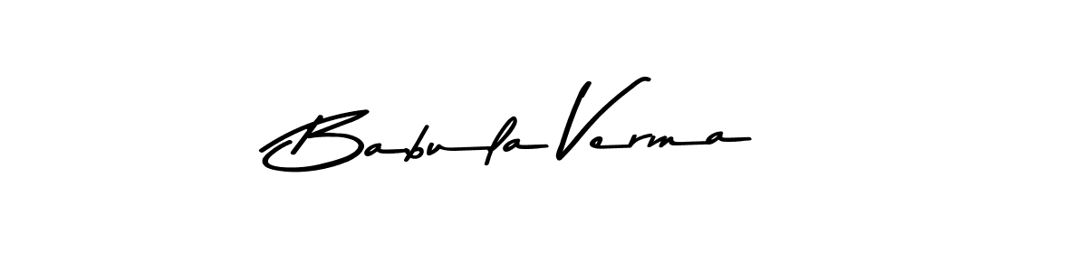 How to make Babula Verma signature? Asem Kandis PERSONAL USE is a professional autograph style. Create handwritten signature for Babula Verma name. Babula Verma signature style 9 images and pictures png