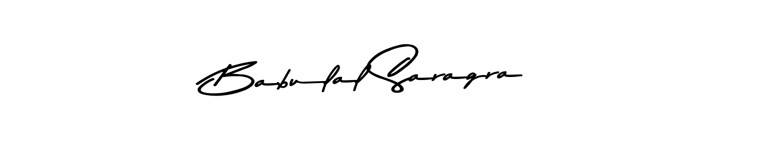 How to make Babulal Saragra signature? Asem Kandis PERSONAL USE is a professional autograph style. Create handwritten signature for Babulal Saragra name. Babulal Saragra signature style 9 images and pictures png
