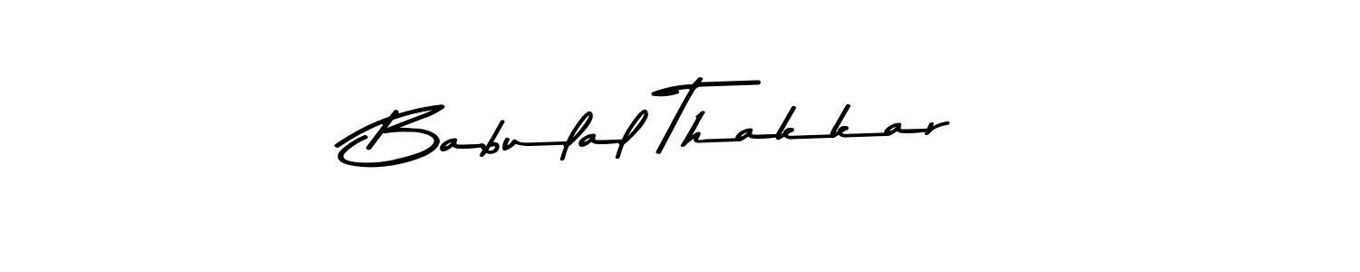 How to make Babulal Thakkar signature? Asem Kandis PERSONAL USE is a professional autograph style. Create handwritten signature for Babulal Thakkar name. Babulal Thakkar signature style 9 images and pictures png