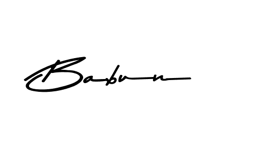 Design your own signature with our free online signature maker. With this signature software, you can create a handwritten (Asem Kandis PERSONAL USE) signature for name Babun. Babun signature style 9 images and pictures png