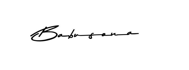 Use a signature maker to create a handwritten signature online. With this signature software, you can design (Asem Kandis PERSONAL USE) your own signature for name Babusona. Babusona signature style 9 images and pictures png