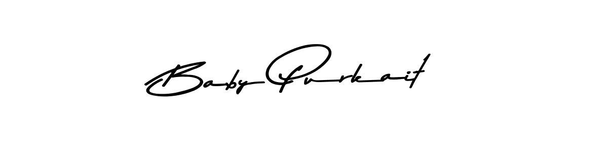 Make a beautiful signature design for name Baby Purkait. With this signature (Asem Kandis PERSONAL USE) style, you can create a handwritten signature for free. Baby Purkait signature style 9 images and pictures png