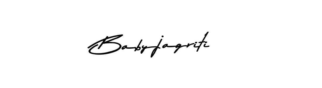 How to make Babyjagriti name signature. Use Asem Kandis PERSONAL USE style for creating short signs online. This is the latest handwritten sign. Babyjagriti signature style 9 images and pictures png