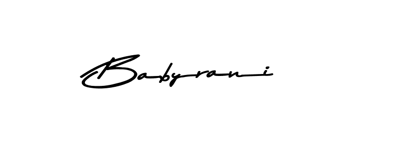 How to Draw Babyrani signature style? Asem Kandis PERSONAL USE is a latest design signature styles for name Babyrani. Babyrani signature style 9 images and pictures png