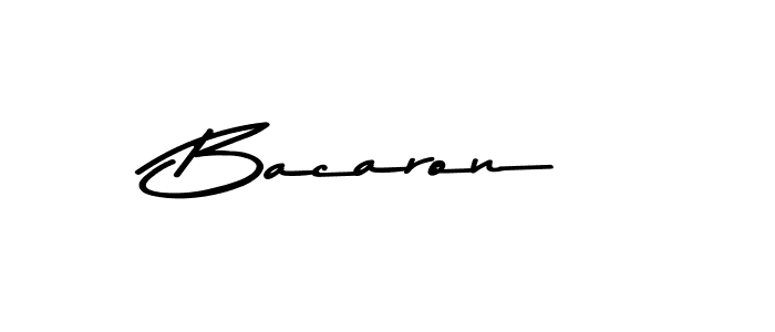 Create a beautiful signature design for name Bacaron. With this signature (Asem Kandis PERSONAL USE) fonts, you can make a handwritten signature for free. Bacaron signature style 9 images and pictures png
