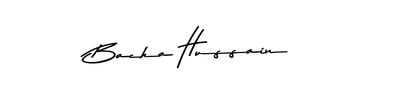 The best way (Asem Kandis PERSONAL USE) to make a short signature is to pick only two or three words in your name. The name Bacha Hussain include a total of six letters. For converting this name. Bacha Hussain signature style 9 images and pictures png