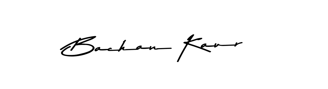 Design your own signature with our free online signature maker. With this signature software, you can create a handwritten (Asem Kandis PERSONAL USE) signature for name Bachan Kaur. Bachan Kaur signature style 9 images and pictures png