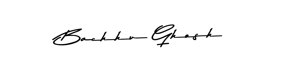 Create a beautiful signature design for name Bachhu Ghosh. With this signature (Asem Kandis PERSONAL USE) fonts, you can make a handwritten signature for free. Bachhu Ghosh signature style 9 images and pictures png