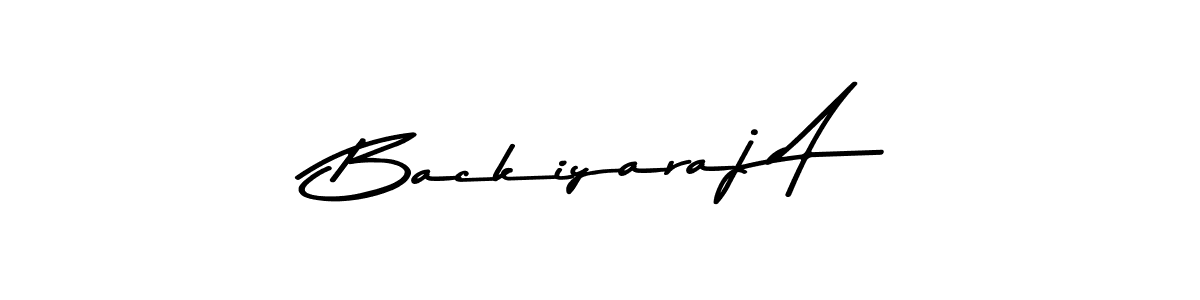 How to make Backiyaraj A signature? Asem Kandis PERSONAL USE is a professional autograph style. Create handwritten signature for Backiyaraj A name. Backiyaraj A signature style 9 images and pictures png