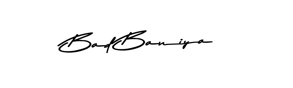 Here are the top 10 professional signature styles for the name Bad Baniya. These are the best autograph styles you can use for your name. Bad Baniya signature style 9 images and pictures png