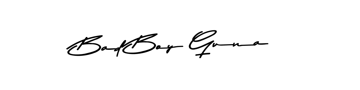 You can use this online signature creator to create a handwritten signature for the name Bad Boy Guna. This is the best online autograph maker. Bad Boy Guna signature style 9 images and pictures png