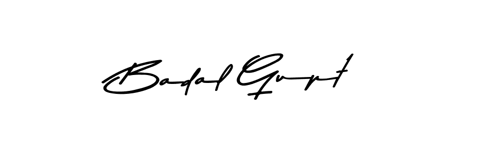 Make a beautiful signature design for name Badal Gupt. With this signature (Asem Kandis PERSONAL USE) style, you can create a handwritten signature for free. Badal Gupt signature style 9 images and pictures png