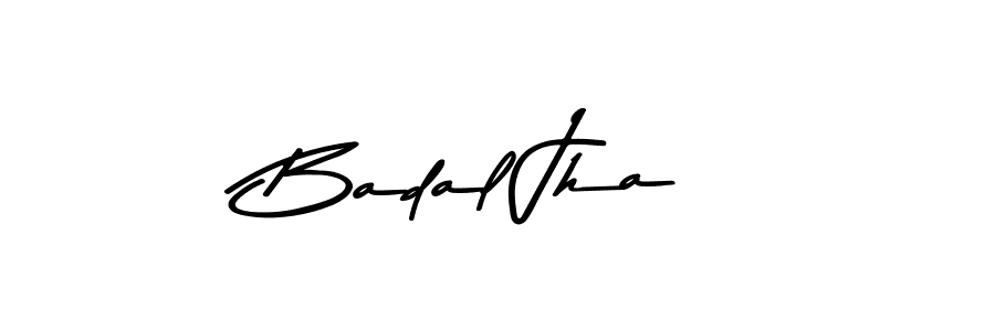 The best way (Asem Kandis PERSONAL USE) to make a short signature is to pick only two or three words in your name. The name Badal Jha include a total of six letters. For converting this name. Badal Jha signature style 9 images and pictures png