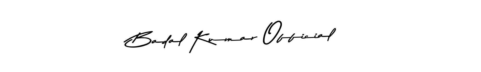The best way (Asem Kandis PERSONAL USE) to make a short signature is to pick only two or three words in your name. The name Badal Kumar Official include a total of six letters. For converting this name. Badal Kumar Official signature style 9 images and pictures png