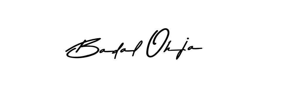 The best way (Asem Kandis PERSONAL USE) to make a short signature is to pick only two or three words in your name. The name Badal Ohja include a total of six letters. For converting this name. Badal Ohja signature style 9 images and pictures png