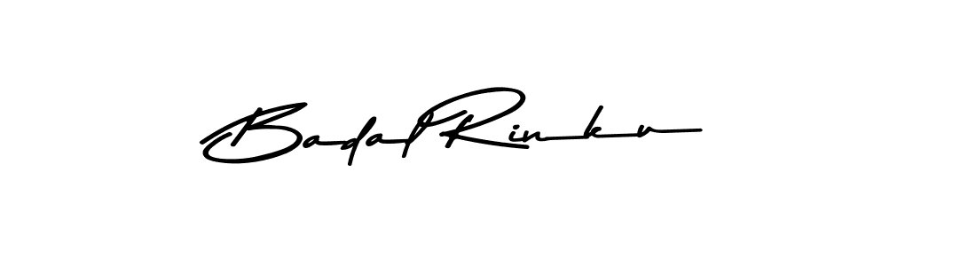 Use a signature maker to create a handwritten signature online. With this signature software, you can design (Asem Kandis PERSONAL USE) your own signature for name Badal Rinku. Badal Rinku signature style 9 images and pictures png