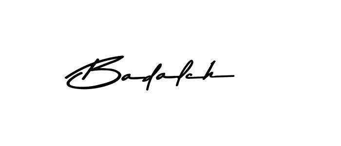 How to make Badalch name signature. Use Asem Kandis PERSONAL USE style for creating short signs online. This is the latest handwritten sign. Badalch signature style 9 images and pictures png