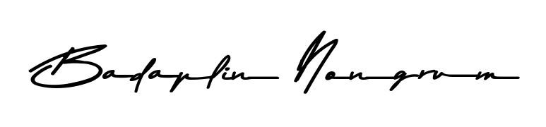 Make your name Badaplin Nongrum memorable on every contract using Asem Kandis PERSONAL USE autograph style. Instant transparent background export available. Badaplin Nongrum signature style 9 images and pictures png
