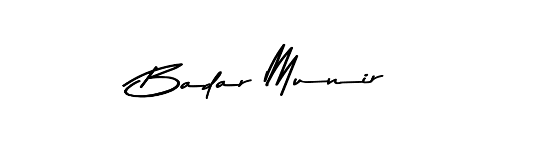 Create a beautiful signature design for name Badar Munir. With this signature (Asem Kandis PERSONAL USE) fonts, you can make a handwritten signature for free. Badar Munir signature style 9 images and pictures png