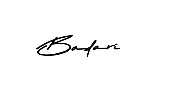 Badari stylish signature style. Best Handwritten Sign (Asem Kandis PERSONAL USE) for my name. Handwritten Signature Collection Ideas for my name Badari. Badari signature style 9 images and pictures png