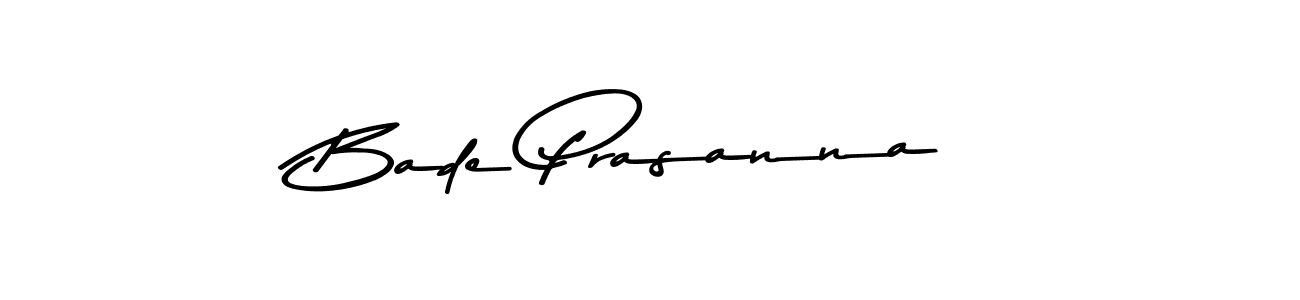 You should practise on your own different ways (Asem Kandis PERSONAL USE) to write your name (Bade Prasanna) in signature. don't let someone else do it for you. Bade Prasanna signature style 9 images and pictures png