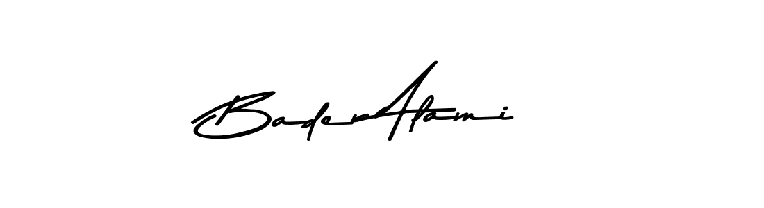 Design your own signature with our free online signature maker. With this signature software, you can create a handwritten (Asem Kandis PERSONAL USE) signature for name Bader Alami. Bader Alami signature style 9 images and pictures png