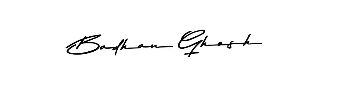 How to make Badhan Ghosh signature? Asem Kandis PERSONAL USE is a professional autograph style. Create handwritten signature for Badhan Ghosh name. Badhan Ghosh signature style 9 images and pictures png