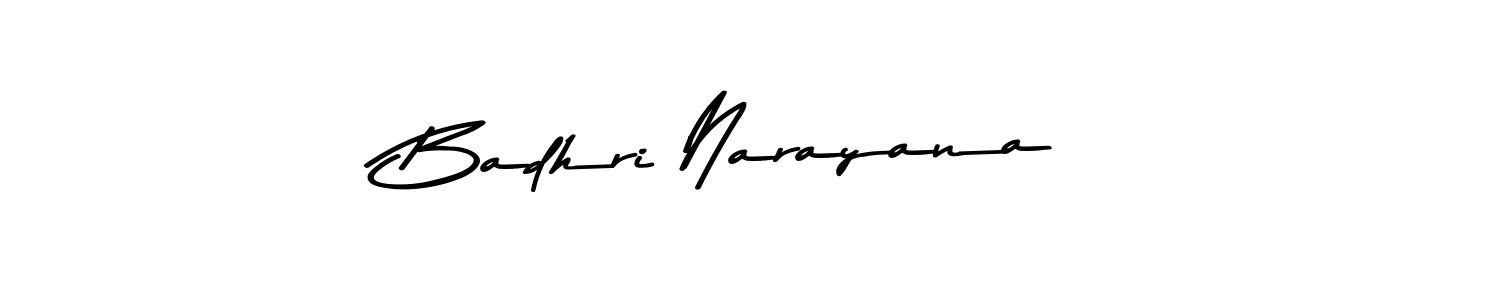 This is the best signature style for the Badhri Narayana name. Also you like these signature font (Asem Kandis PERSONAL USE). Mix name signature. Badhri Narayana signature style 9 images and pictures png