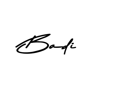 Create a beautiful signature design for name Badi. With this signature (Asem Kandis PERSONAL USE) fonts, you can make a handwritten signature for free. Badi signature style 9 images and pictures png