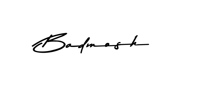 Design your own signature with our free online signature maker. With this signature software, you can create a handwritten (Asem Kandis PERSONAL USE) signature for name Badmosh. Badmosh signature style 9 images and pictures png