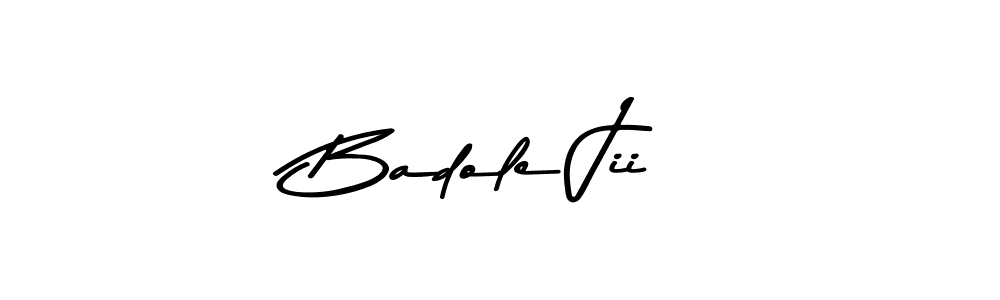 Make a beautiful signature design for name Badole Jii. With this signature (Asem Kandis PERSONAL USE) style, you can create a handwritten signature for free. Badole Jii signature style 9 images and pictures png