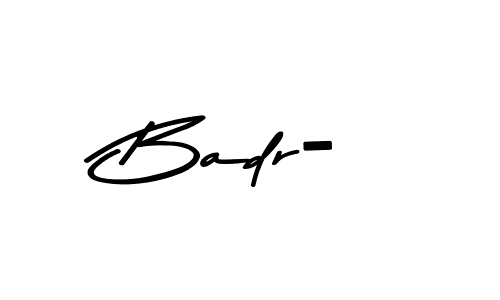 How to make Badr- name signature. Use Asem Kandis PERSONAL USE style for creating short signs online. This is the latest handwritten sign. Badr- signature style 9 images and pictures png