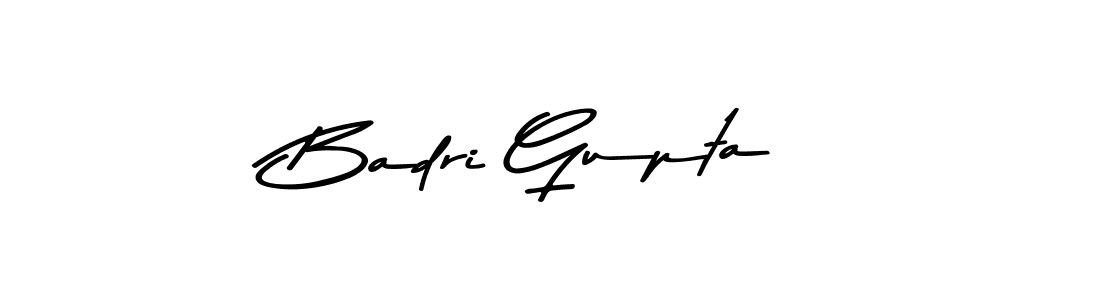 Make a beautiful signature design for name Badri Gupta. With this signature (Asem Kandis PERSONAL USE) style, you can create a handwritten signature for free. Badri Gupta signature style 9 images and pictures png