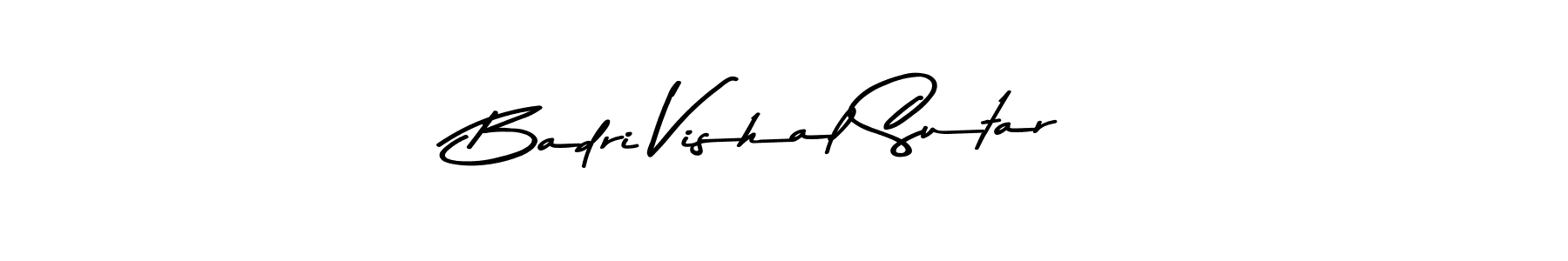 Design your own signature with our free online signature maker. With this signature software, you can create a handwritten (Asem Kandis PERSONAL USE) signature for name Badri Vishal Sutar. Badri Vishal Sutar signature style 9 images and pictures png