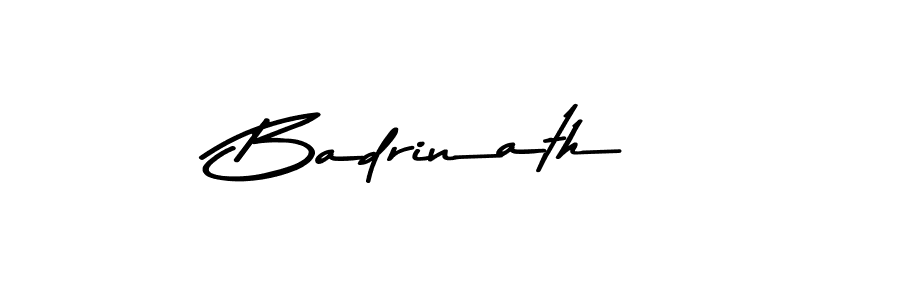 You should practise on your own different ways (Asem Kandis PERSONAL USE) to write your name (Badrinath) in signature. don't let someone else do it for you. Badrinath signature style 9 images and pictures png