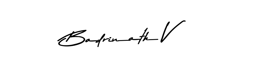 Similarly Asem Kandis PERSONAL USE is the best handwritten signature design. Signature creator online .You can use it as an online autograph creator for name Badrinath V. Badrinath V signature style 9 images and pictures png