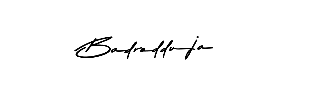 You can use this online signature creator to create a handwritten signature for the name Badrodduja. This is the best online autograph maker. Badrodduja signature style 9 images and pictures png