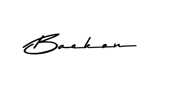 Also You can easily find your signature by using the search form. We will create Baekon name handwritten signature images for you free of cost using Asem Kandis PERSONAL USE sign style. Baekon signature style 9 images and pictures png