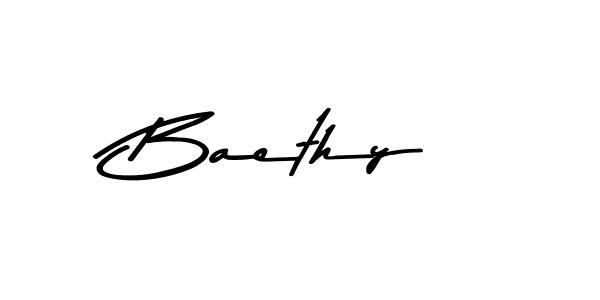How to make Baethy name signature. Use Asem Kandis PERSONAL USE style for creating short signs online. This is the latest handwritten sign. Baethy signature style 9 images and pictures png