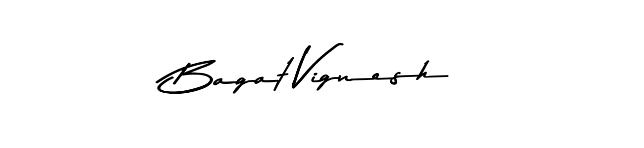 How to make Bagat Vignesh name signature. Use Asem Kandis PERSONAL USE style for creating short signs online. This is the latest handwritten sign. Bagat Vignesh signature style 9 images and pictures png