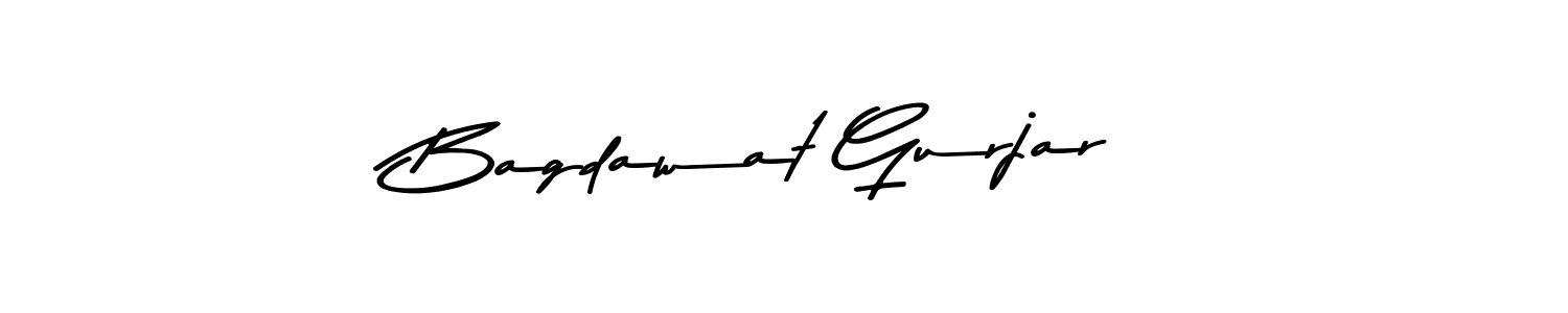 Create a beautiful signature design for name Bagdawat Gurjar. With this signature (Asem Kandis PERSONAL USE) fonts, you can make a handwritten signature for free. Bagdawat Gurjar signature style 9 images and pictures png