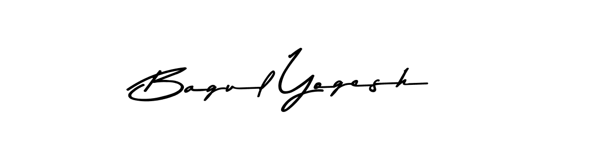 This is the best signature style for the Bagul Yogesh name. Also you like these signature font (Asem Kandis PERSONAL USE). Mix name signature. Bagul Yogesh signature style 9 images and pictures png